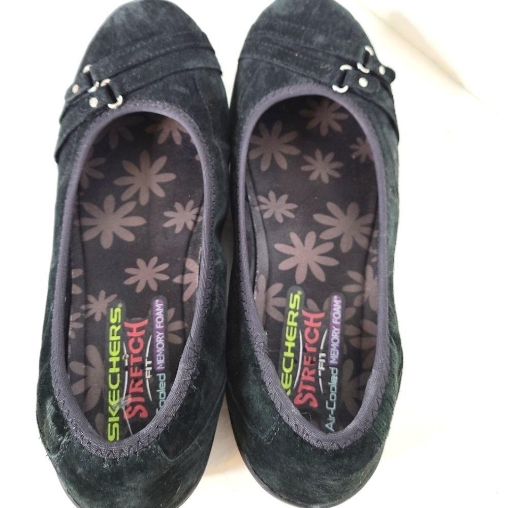 Sketchers Suede Memory Foam Slide On's Size 8.5 - image 5
